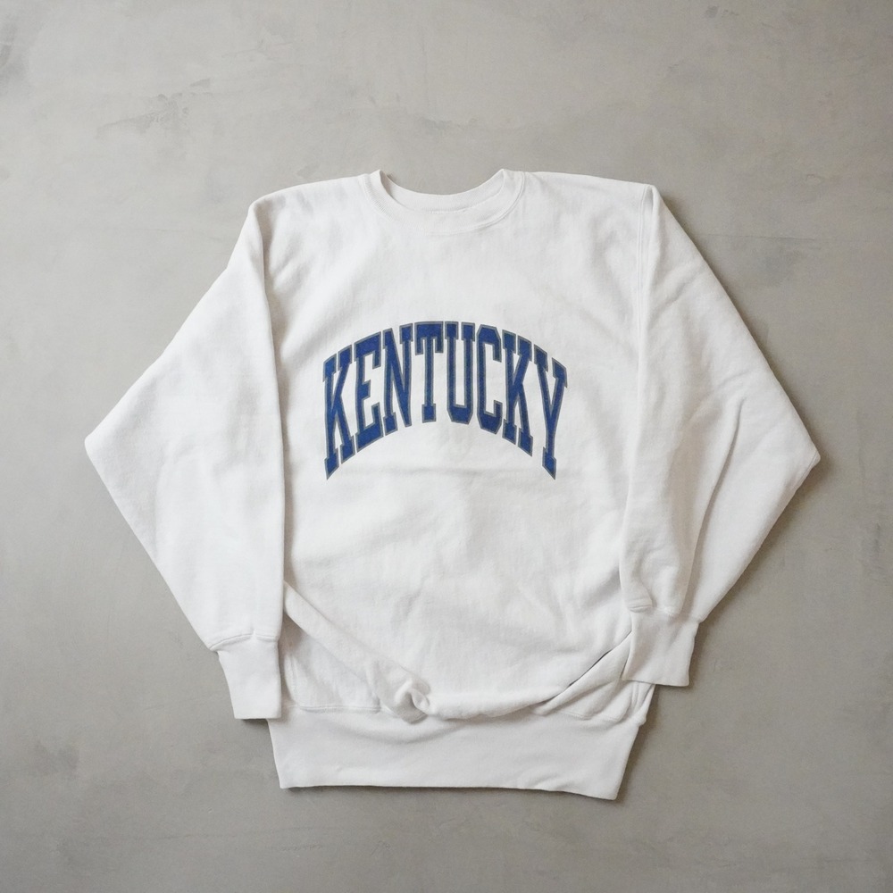 Vintage Champion Reverse Weave Kentucky Sweatshirt 2XL Mens 90s White USA Made